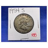 1954-S FRANKLIN HALF DOLLAR