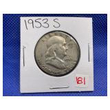 1953-S FRANKLIN HALF DOLLAR