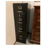 HON 4 DRAWER METAL FILING CABINET -25" X 15" X 52"