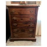 8 DRESSER WITH MIRROR & MATCHING 5 DRAWER CHEST
