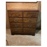 8 DRAWER DRESSER - 38" X 18" X 37"