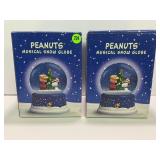 PEANUTS 50TH ANNIVERSARY MUSICAL SNOW GLOBES IN