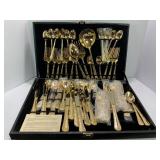 ROGERS AND SONS SILVERWARE SET WITH CHEST