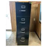 HON 4 DRAWER METAL FILING CABINET - 15" X 26 1/2"X