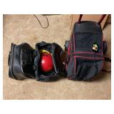 STRIKE FORCE & BRUNSWICK BOWLING BAGS WITH