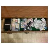 CONTENTS OF BUFFET IN DINING ROOM - CUT GLASS,