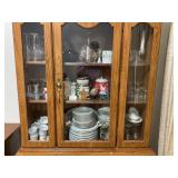 CONTENTS OF CHINA HUTCH IN DINING ROOM - CHINA,