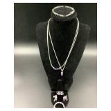 .925 STERLING SILVER JEWELRY 2 MATCHING SETS -