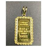 14KT GOLD PENDANT - 3.98 GRAMS TOTAL WEIGHT -