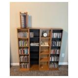 MEDIA SHELVING WITH LARGE SELECTION OF CD