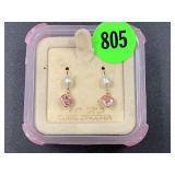 14KT GOLD EARRINGS - .9 GRAMS