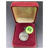 GARFIELD STERLING SILVER PENDANT - 4.1 GRAMS