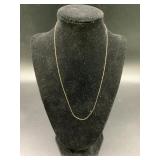 10KT GOLD NECKLACE - .41 GRAMS - 18" TOTAL LENGTH