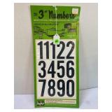 HY-KO 3" NUMBERS - NEW IN PACKAGE