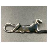 DOMENICO STERLING SILVER PANTHER PIN 16.18 GRAMS