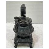 MINATURE CAST IRON POT BELLY STOVE - 5" TALL