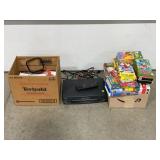 LARGE LOT OF VHS TAPES, CD