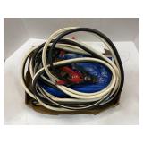 JUMPER CABLES, FILES, 4 JAW LATHE CHUCK,