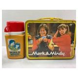 MORK & MINDY THERMOS METAL LUNCHBOX WITH THERMOS