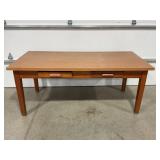 INDIANA DESK CO. 2 DRAWER LIBRARY TABLE - 72" X