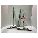 LOT OF 3 PRIMITIVE BARN LIGHTNING RODS