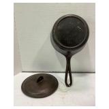 2 QT. CAST IRON POT WITH LID -6 3/4" X 3 1/2" DEEP