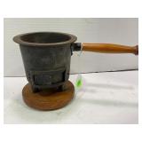 PACIFIC CAST IRON HIBACHI GRILL WITH WOOD STAND