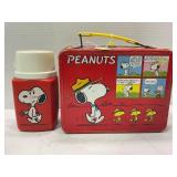 PEANUTS THERMOS BRAND METAL LUNCHBOX WITH THERMOS