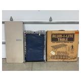 FOLD UP COT, FOLD UP CARD TABLE & ALUM-I-LITE FOLD