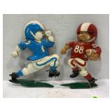 HOMCO ALUMINUM FOOTBALL WALL DECOR FIGURES -