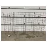 LOT OF 4 FENCE TOMATO CAGES - 60" X 27"