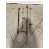 LOT OF 4 PIPE AND BAR CLAMPS