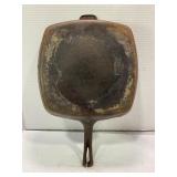 UNMARKED SQUARE CAST IRON SKILLET - 11" X 11" -