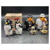 WILLIE & MILLIE SALT & PEPPER SHAKERS IN ORIGINAL