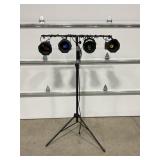 LIGHT BAR SET WITH AXMAN STAND & 4 COLORED LIGHTS