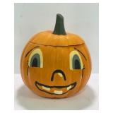 CERAMIC HALLOWEEN HAND PAINTED PUMPKIN COOKIE