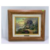 THOMAS KINCAIDE FRAMED AND MATTED PICTURE - 13"