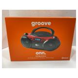 ONN GROOVE CD BOOMBOX WITH BLUETOOTH IN ORIGINAL