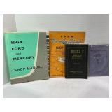 ASSORTED VINTAGE FORD SHOP MANUALS & INSTRUCTION