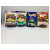 LOT OF 4 HOT WHEELS CARS IN ORIGINAL PACKAGE -
