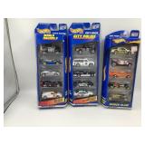 (3)  5 CAR HOT WHEELS GIFT PACKS IN ORIGINAL