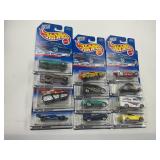LOT OF 12 HOT WHEELS CARS IN ORIGINAL PACKAGE