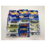 LOT OF 12 HOT WHEELS CARS IN ORIGINAL PACKAGE