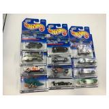 LOT OF 12 HOT WHEELS CARS IN ORIGINAL PACKAGE