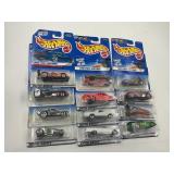 LOT OF 12 HOT WHEELS CARS IN ORIGINAL PACKAGE