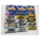 LOT OF 12 HOT WHEELS CARS IN ORIGINAL PACKAGE