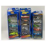 (3)  5 CAR HOT WHEELS GIFT PACKS IN ORIGINAL