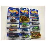LOT OF 12 HOT WHEELS CARS IN ORIGINAL PACKAGE