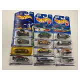 LOT OF 12 HOT WHEELS CARS IN ORIGINAL PACKAGE