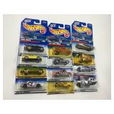 LOT OF 12 HOT WHEELS CARS IN ORIGINAL PACKAGE